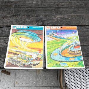 Vintage Whitman UFO Frame-Tray Puzzle Lot 1978 Complete Western Publishing